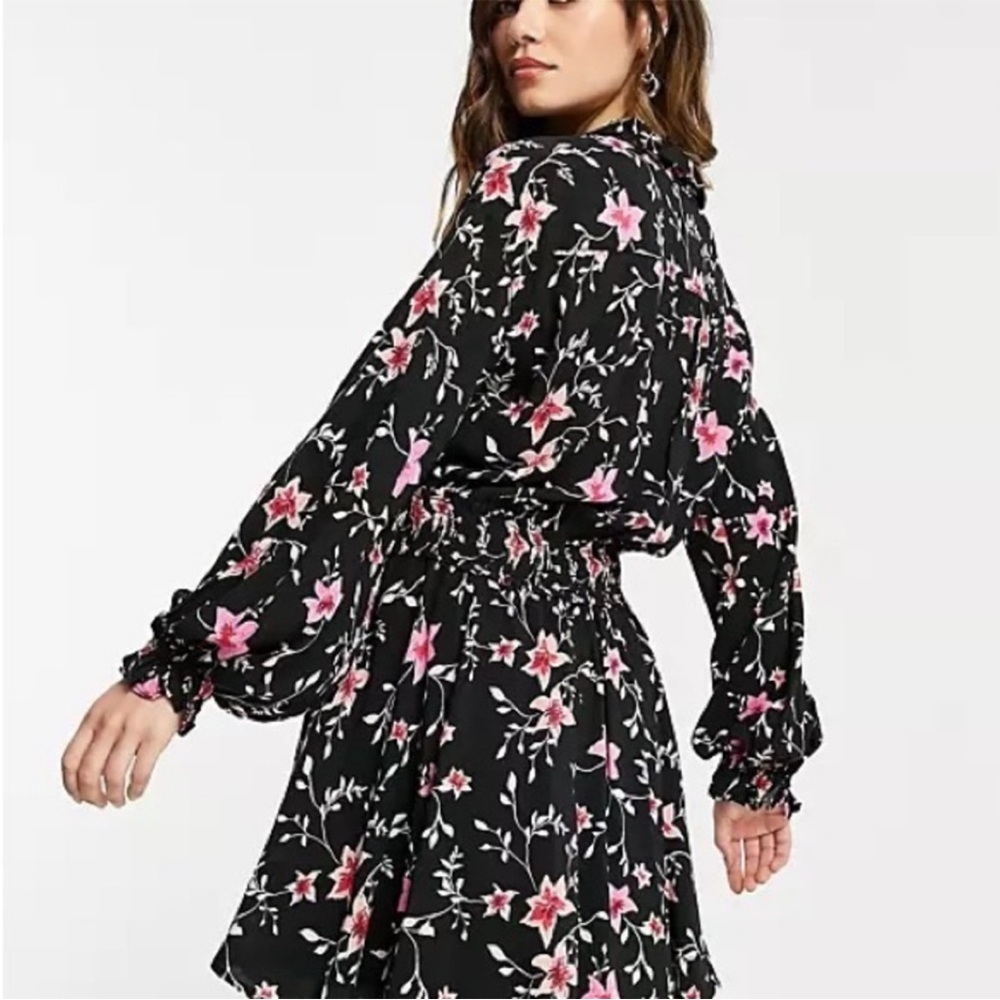 Free People Lighten Up Floral Mini Dress M NWT - Picture 2 of 14